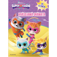 Super Kaķēni. Krāsojamā grāmata ar uzlīmēm. Disney Junior