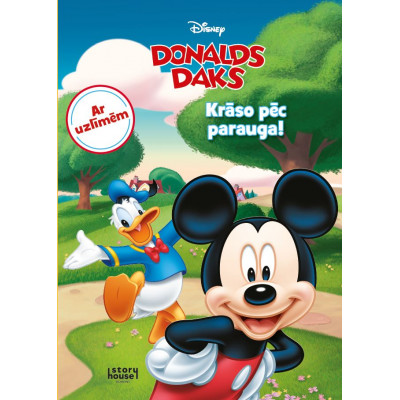 Donalds Daks. Krāso pēc parauga. Ar uzlīmēm. Disney