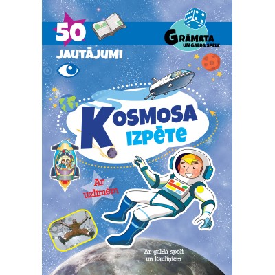 Kosmosa izpēte. 50 jautājumi. Ar uzlīmēm Kosmosa izpēte. 50 jautājumi. Ar uzlīmēm