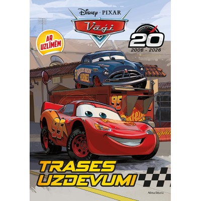 Vāģi. Trases uzdevumi. Ar uzlīmēm. Disney