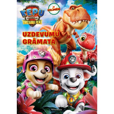 Ķepu patruļa. Dinozauru filma. Uzdevumu grāmata. Ar uzlīmēm