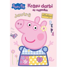 Peppa Pig. Jautrā cūciņa. Krāsu darbi. Ar uzlīmēm